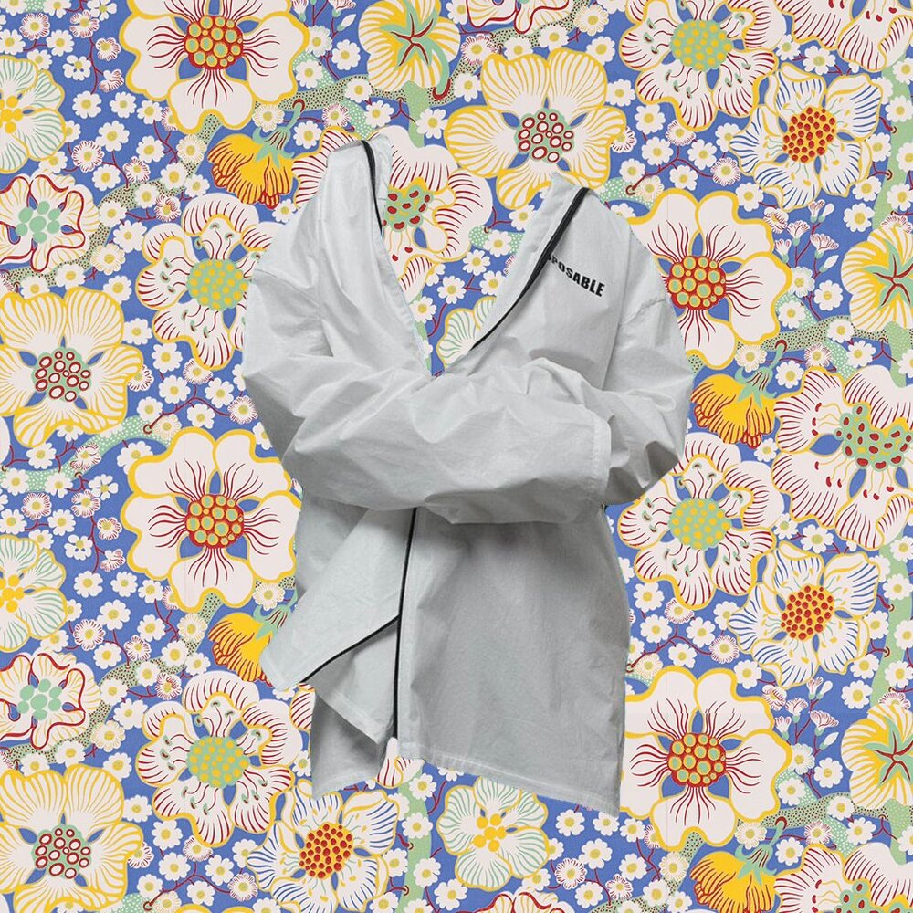 filles a papa - graphic white parka